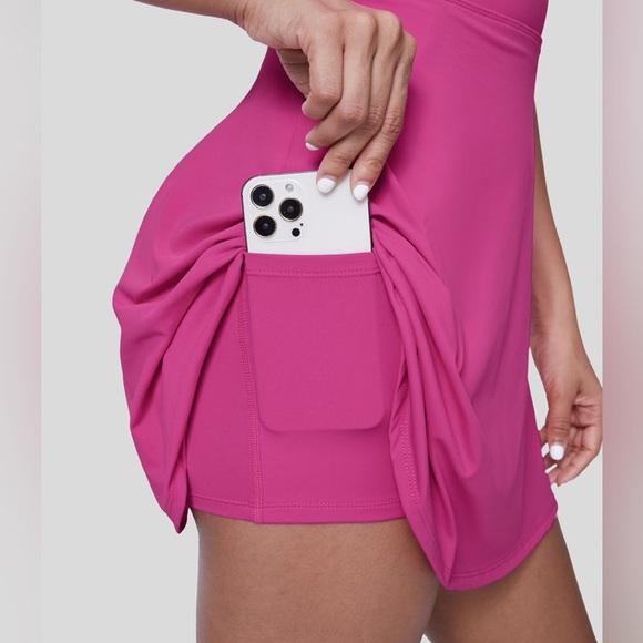 Halara Fuchsia Fedora Backless Crisscross Active Dress-Easy Peezy Edition | NEW! - Picture 6 of 12